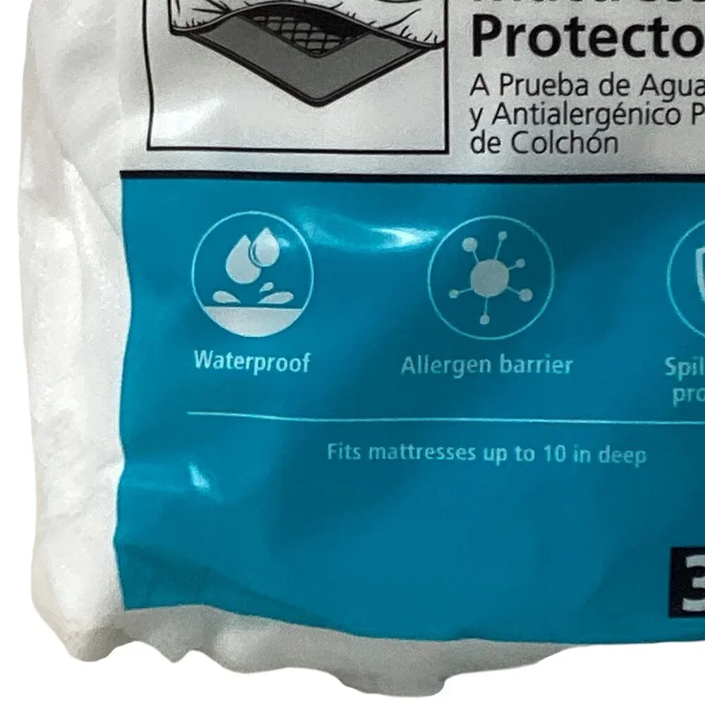 Mainstays NexGen Waterproof & Anti-Allergen Zippered Mattress Protector in Twin